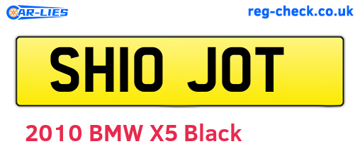 SH10JOT are the vehicle registration plates.
