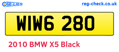 WIW6280 are the vehicle registration plates.