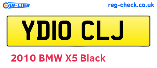 YD10CLJ are the vehicle registration plates.
