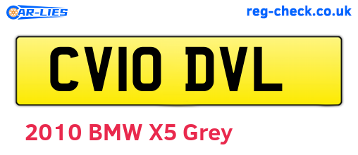 CV10DVL are the vehicle registration plates.