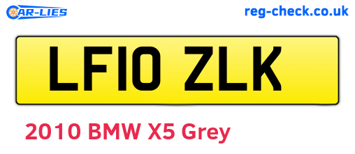 LF10ZLK are the vehicle registration plates.