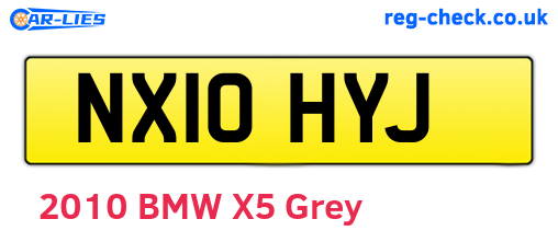 NX10HYJ are the vehicle registration plates.