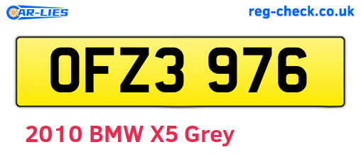 OFZ3976 are the vehicle registration plates.