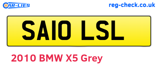 SA10LSL are the vehicle registration plates.