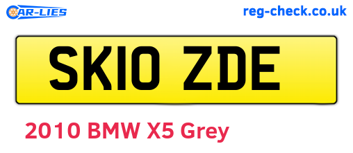 SK10ZDE are the vehicle registration plates.