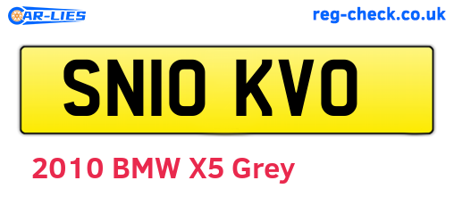 SN10KVO are the vehicle registration plates.