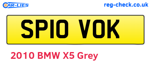SP10VOK are the vehicle registration plates.