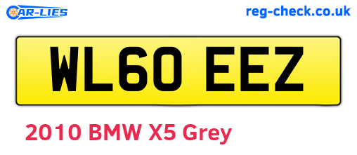 WL60EEZ are the vehicle registration plates.