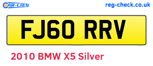 FJ60RRV are the vehicle registration plates.