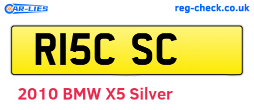 R15CSC are the vehicle registration plates.