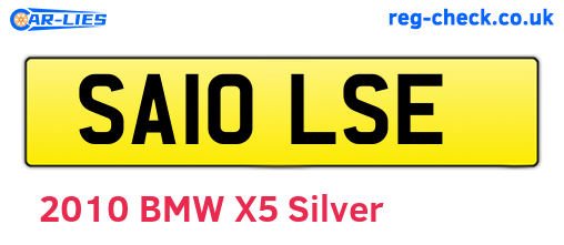 SA10LSE are the vehicle registration plates.
