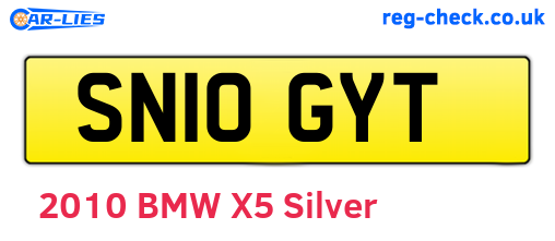SN10GYT are the vehicle registration plates.