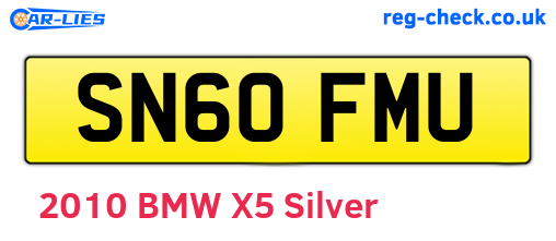 SN60FMU are the vehicle registration plates.