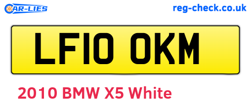 LF10OKM are the vehicle registration plates.