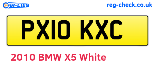 PX10KXC are the vehicle registration plates.