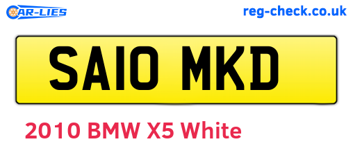 SA10MKD are the vehicle registration plates.