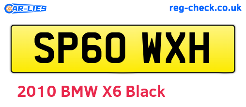 SP60WXH are the vehicle registration plates.