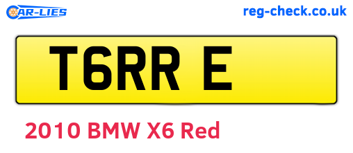 T6RRE are the vehicle registration plates.
