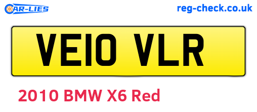 VE10VLR are the vehicle registration plates.