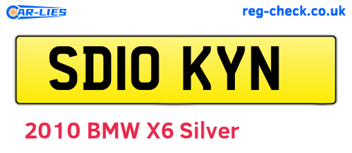 SD10KYN are the vehicle registration plates.