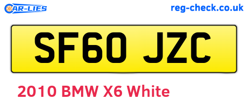 SF60JZC are the vehicle registration plates.