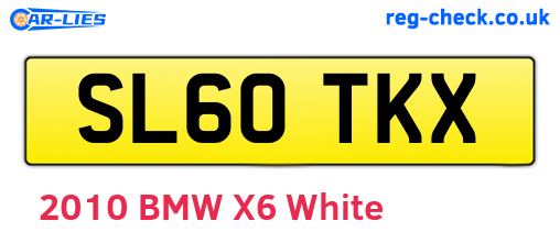 SL60TKX are the vehicle registration plates.
