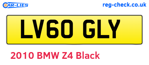 LV60GLY are the vehicle registration plates.
