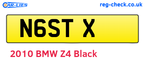 N6STX are the vehicle registration plates.