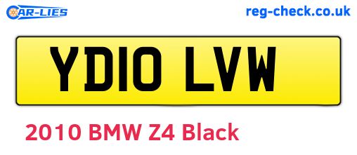 YD10LVW are the vehicle registration plates.