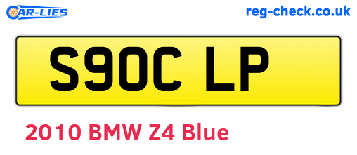 S90CLP are the vehicle registration plates.
