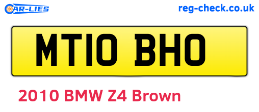MT10BHO are the vehicle registration plates.