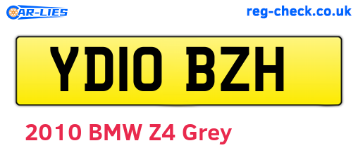 YD10BZH are the vehicle registration plates.