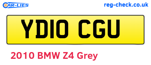 YD10CGU are the vehicle registration plates.