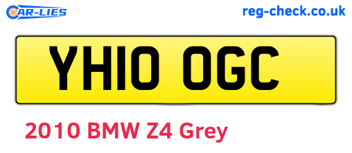 YH10OGC are the vehicle registration plates.