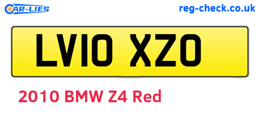 LV10XZO are the vehicle registration plates.