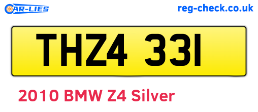 THZ4331 are the vehicle registration plates.