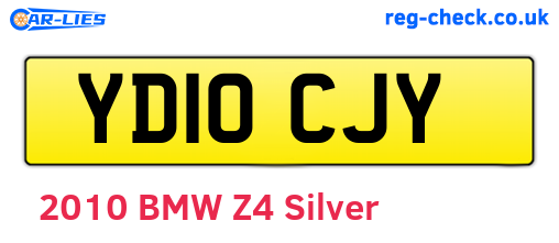YD10CJY are the vehicle registration plates.