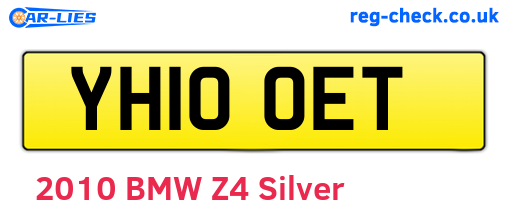 YH10OET are the vehicle registration plates.