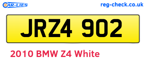 JRZ4902 are the vehicle registration plates.