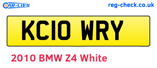 KC10WRY are the vehicle registration plates.