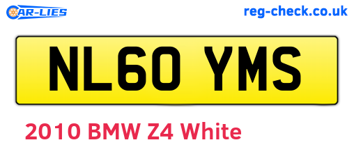 NL60YMS are the vehicle registration plates.