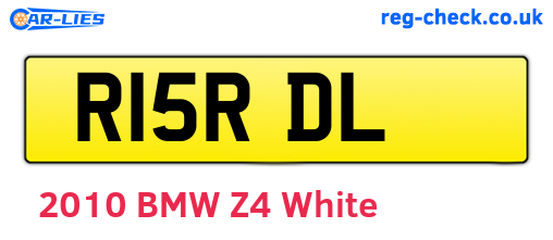 R15RDL are the vehicle registration plates.