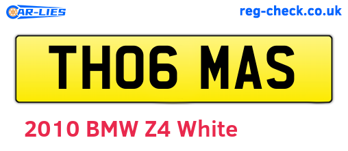 TH06MAS are the vehicle registration plates.