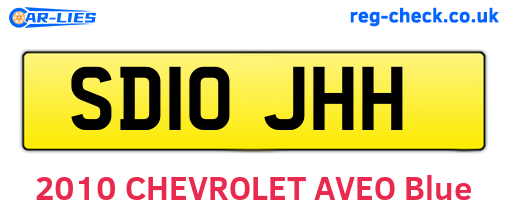 SD10JHH are the vehicle registration plates.