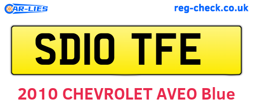 SD10TFE are the vehicle registration plates.