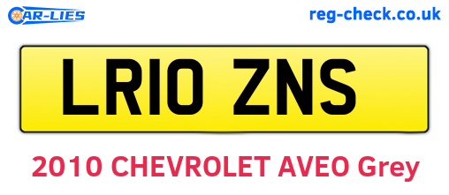 LR10ZNS are the vehicle registration plates.