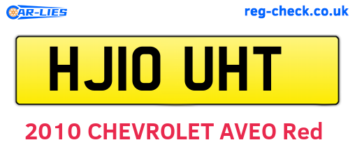 HJ10UHT are the vehicle registration plates.