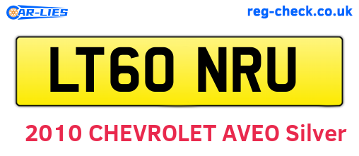 LT60NRU are the vehicle registration plates.