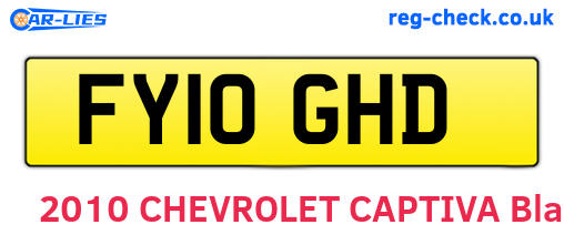 FY10GHD are the vehicle registration plates.
