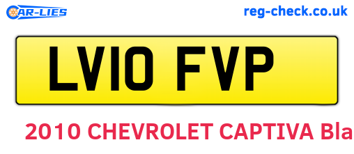 LV10FVP are the vehicle registration plates.